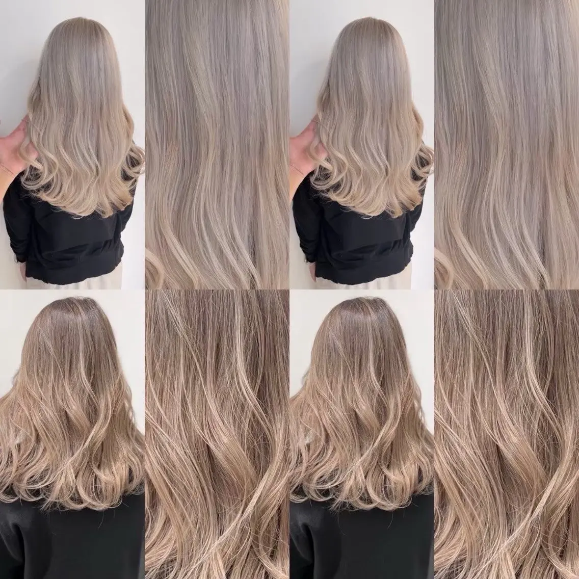 セミロング カラー ヘアカラー ブリーチカラー🐭♡ moeのヘアスタイル