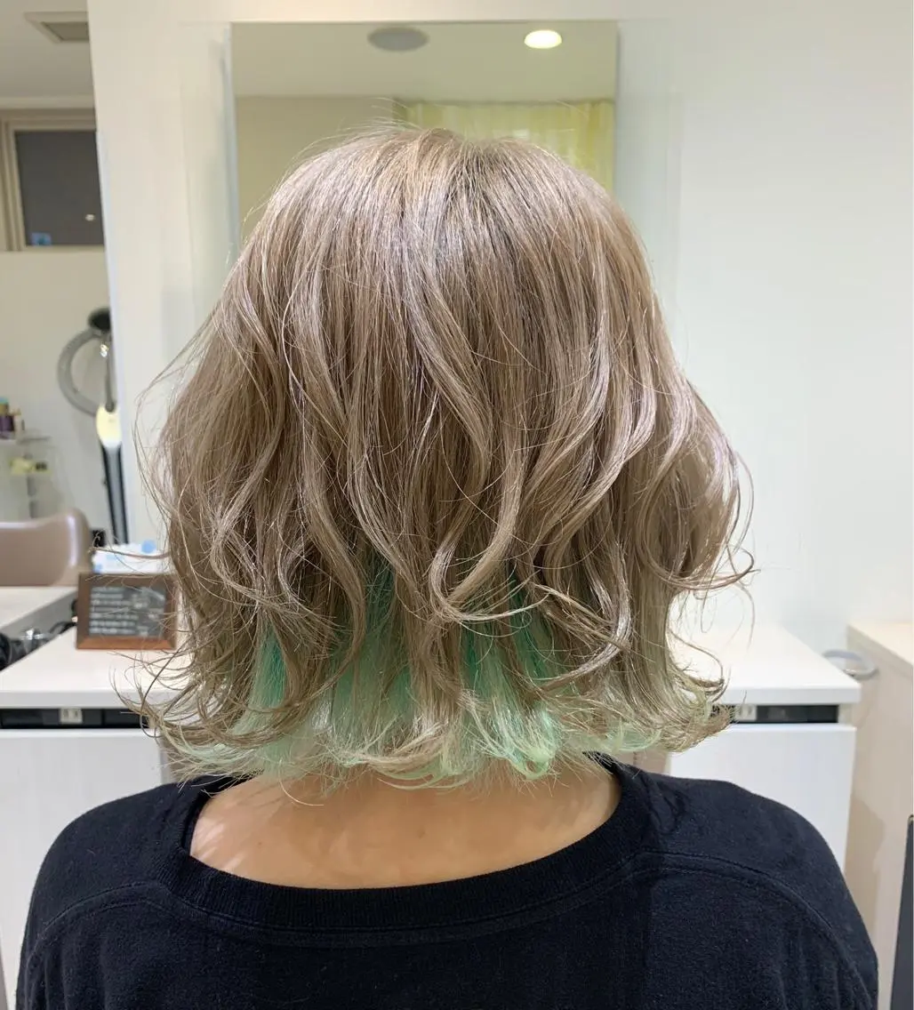 イメチェンに🦄 ✨ 似合わせカット×ブリーチ×ワンメイクカラー×3Stepトリートメントの写真