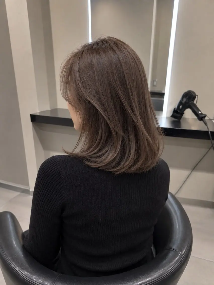 ミディアム カラー ブラウンカラー トリートメント 🌈ウルトワ水素 髪質改善naru🌈のヘアスタイル
