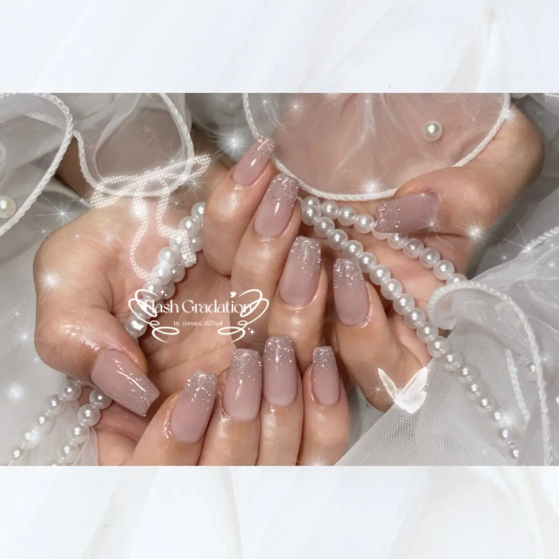 ネイル 長さ出し フラッシュネイル 韓国ネイル マグネットネイル ワンホンネイル ハンドネイル 827nail mayu🐈🐾のネイルデザイン