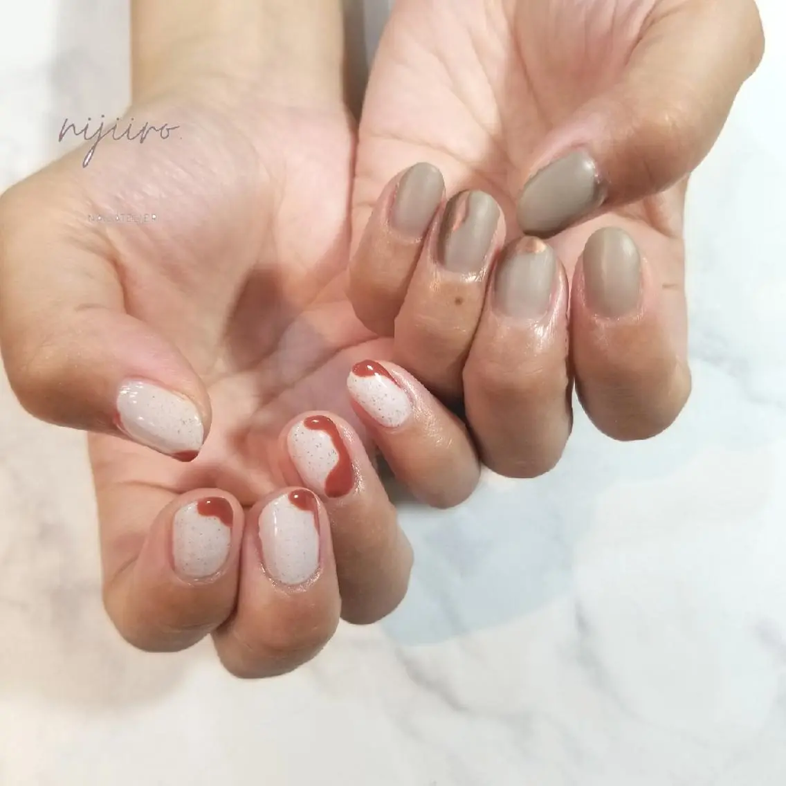 ネイル ハンドネイル nijiiro🌈 サトウのネイルデザイン