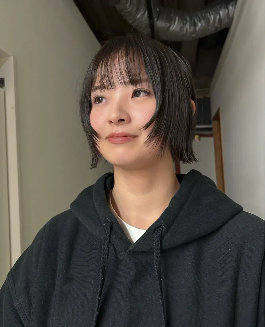 ショート 顔周りカット レイヤーカット 藤原 直希のヘアスタイル