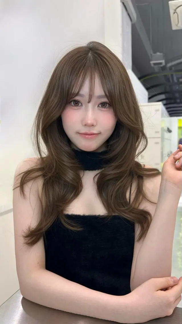 ロング カラー ヘアカラー ヘアセット 上品モテヘア🩶 karen🩶のヘアスタイル