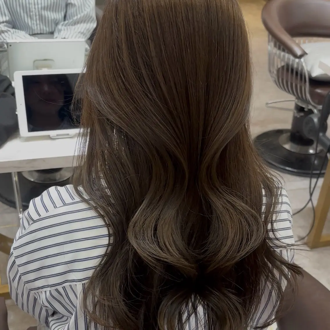 ロング カラー ブリーチ ブラウンカラー 透明感カラー ブリーチなしカラー ヘアカラー 🍒ブリーチなしカラ ー／Sakura🍒のヘアスタイル