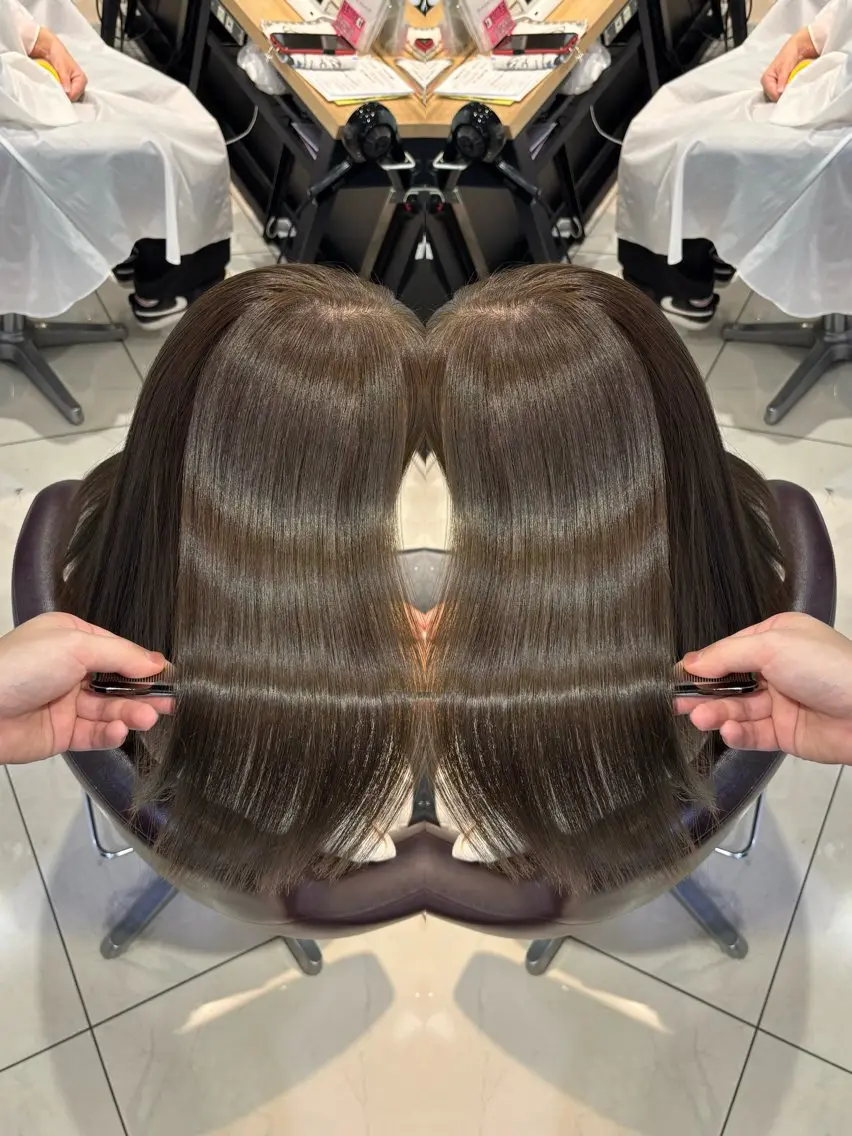 ロング カラー カット ヘアカラー トリートメント 🩵レイヤー✖︎ 髪質改善🩵リョウヤのヘアスタイル