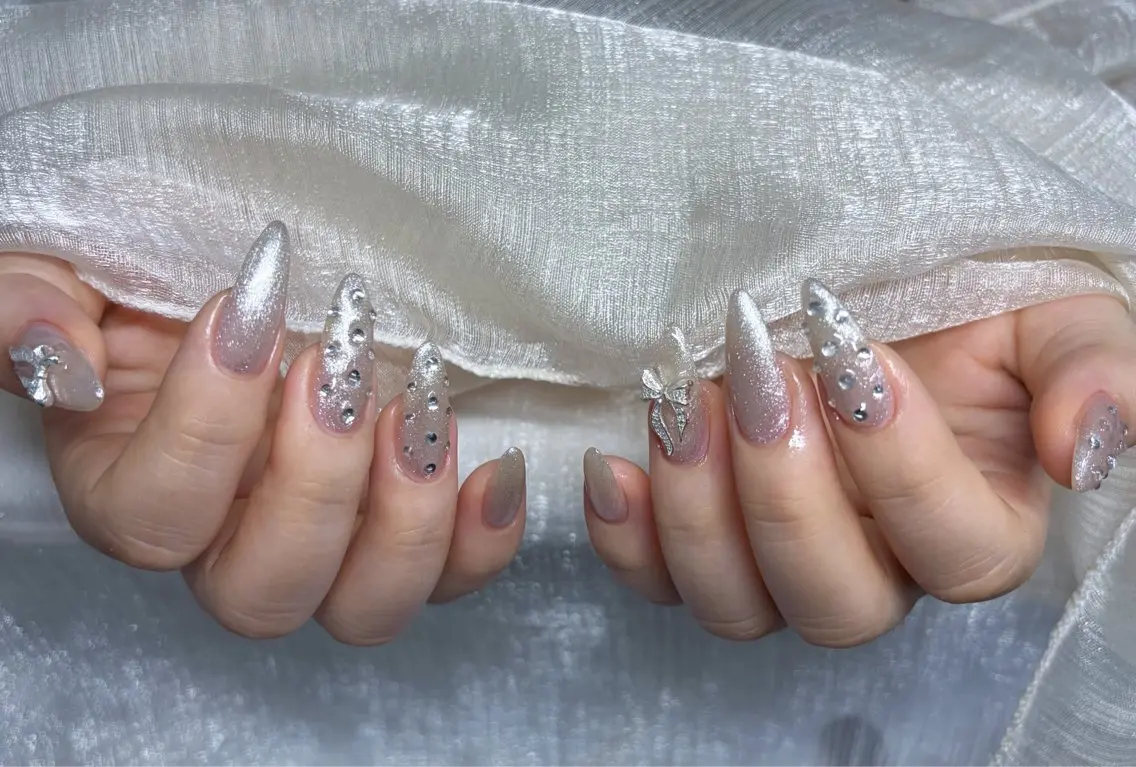 ネイル スカルプネイル シンプルネイル Lu nailsalonのネイルデザイン