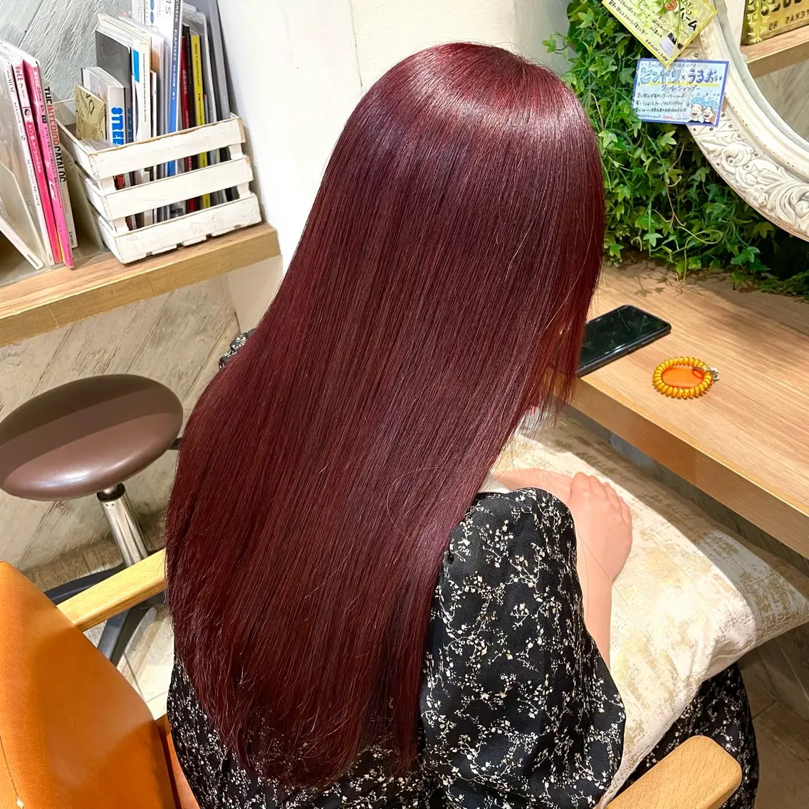 ロング カラー ヘアカラー 横浜パーマ🌐ボブ✨ 暖色カラーもえかのヘアスタイル
