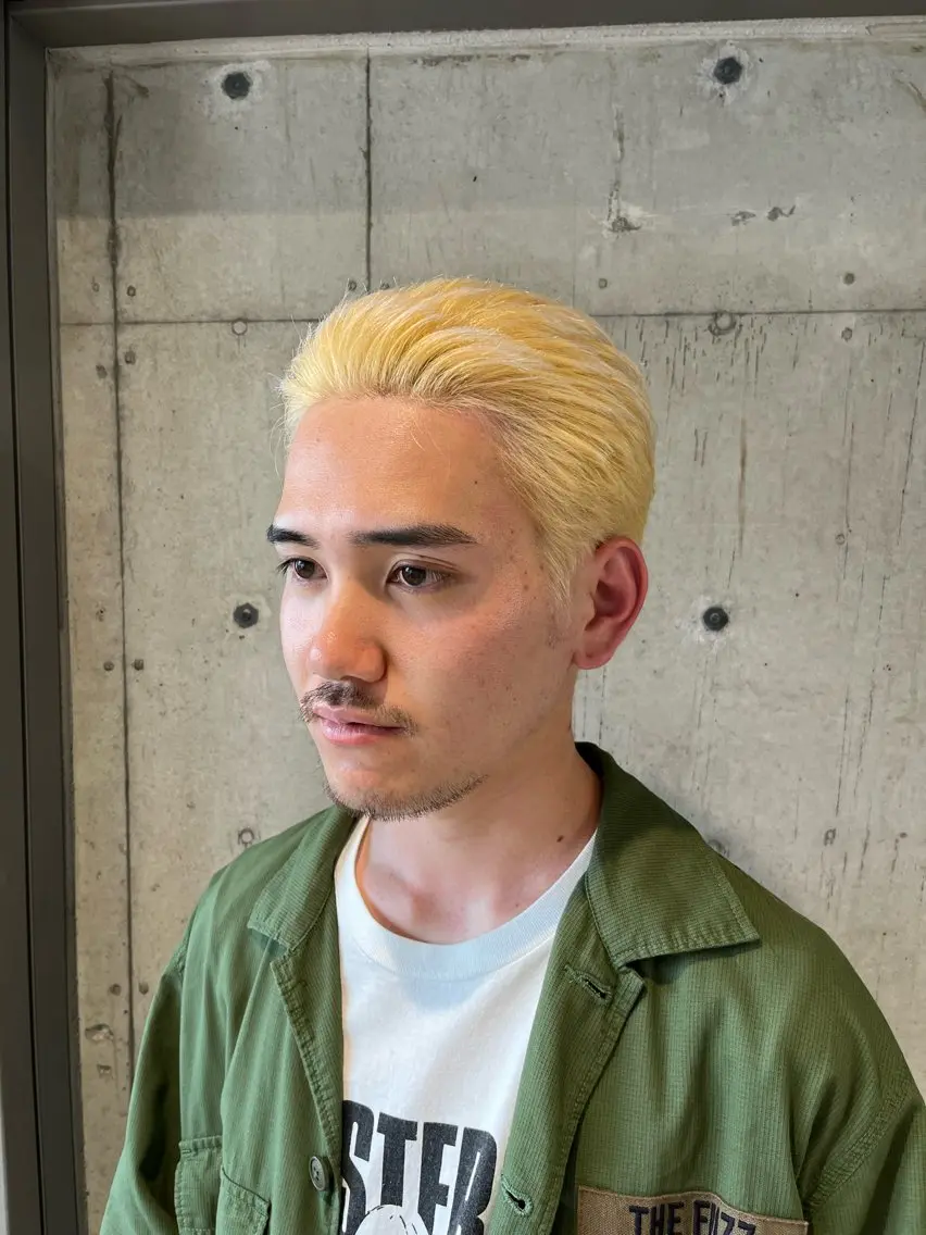 メンズ カット パーマ トリートメント ボブ×艶カラー 特化・リクト💥のヘアスタイル