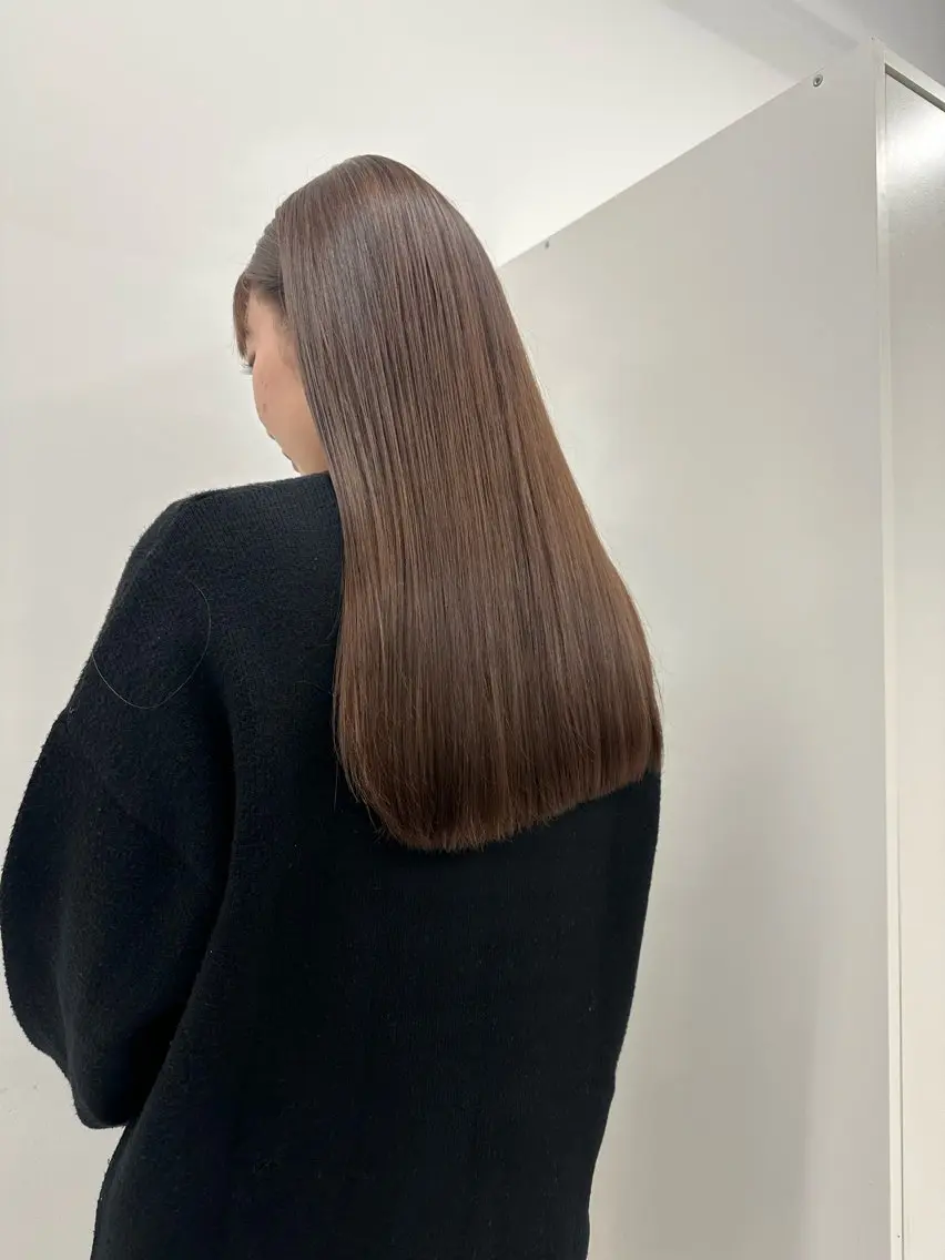 ロング カラー キッズ カット ヘアカラー トリートメント オトナヘア🌸 harukaのヘアスタイル
