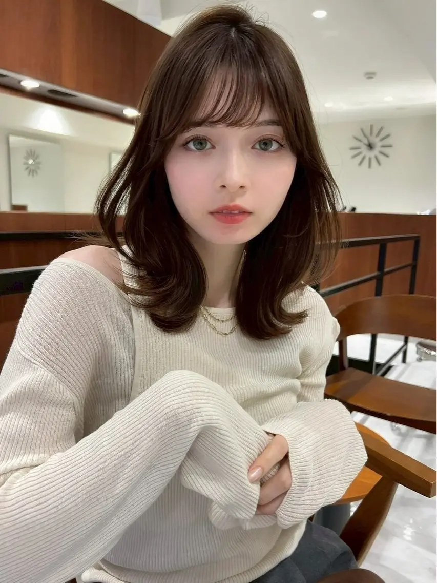 ミディアム カラー ヘアアレンジ TOA/ 福岡JIL BLANのヘアスタイル