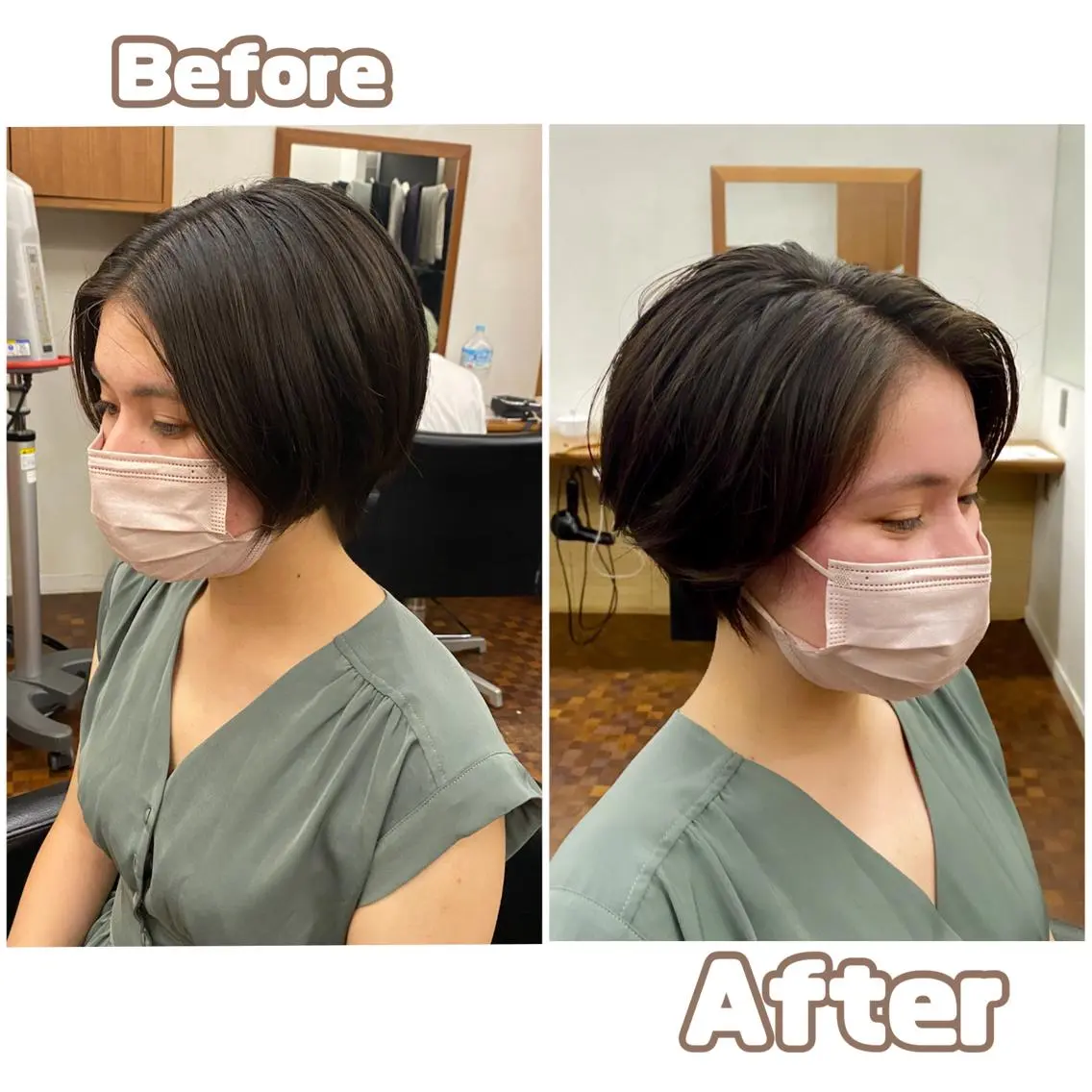 ショート 似合わせレイヤー/ ケアパーマ/高倉のヘアスタイル
