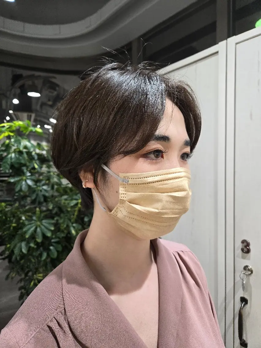ショート パーマ ニュアンスパーマ ショート/ボブ/中村 遥香 🧸🤍のヘアスタイル