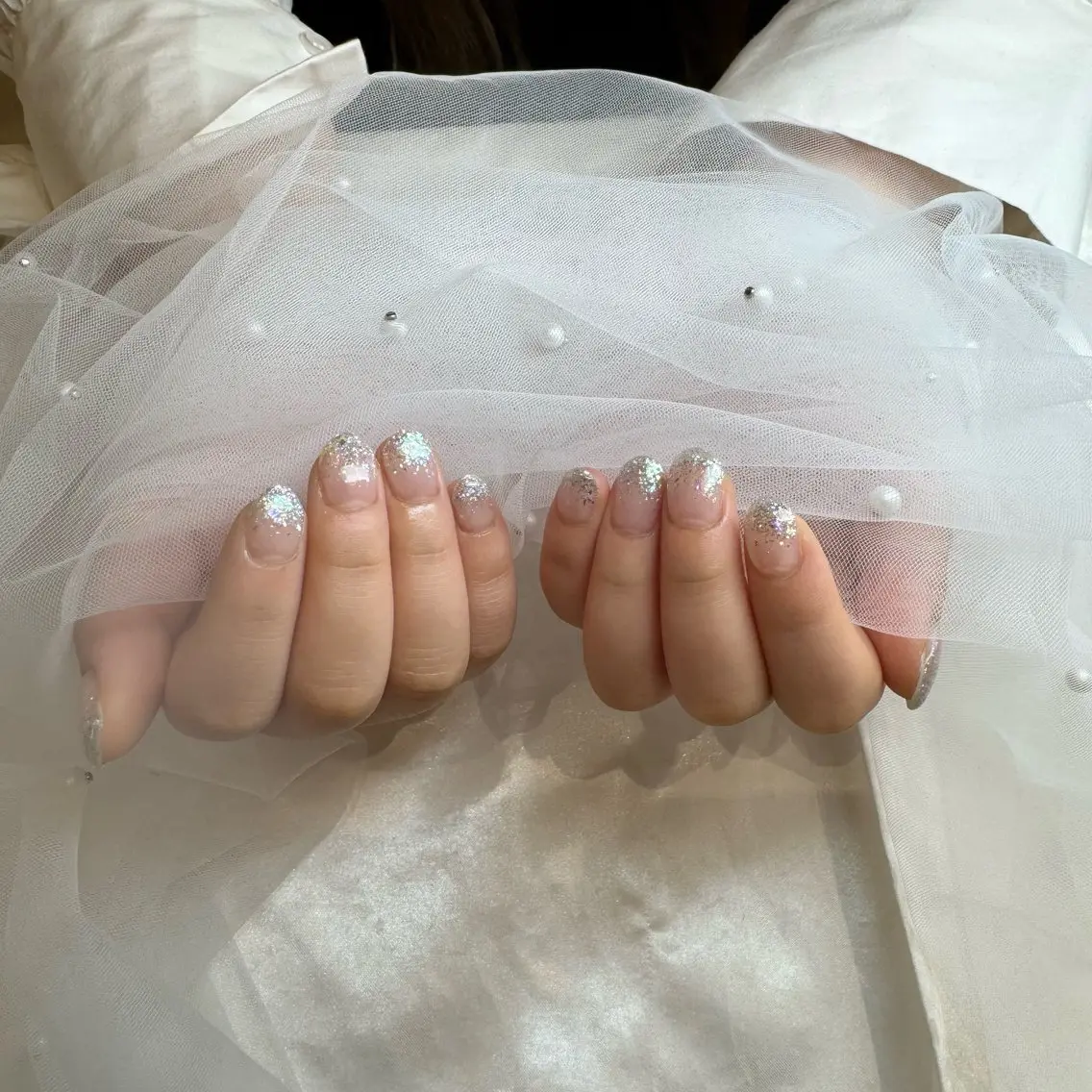 ネイル ラメ(グリッター) ラメグラデーション 川口 眞子のネイルデザイン