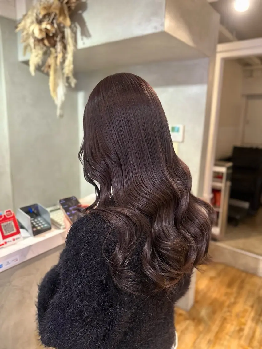 ロング カラー ヘアカラー 透明感/赤み消し reikoのヘアスタイル