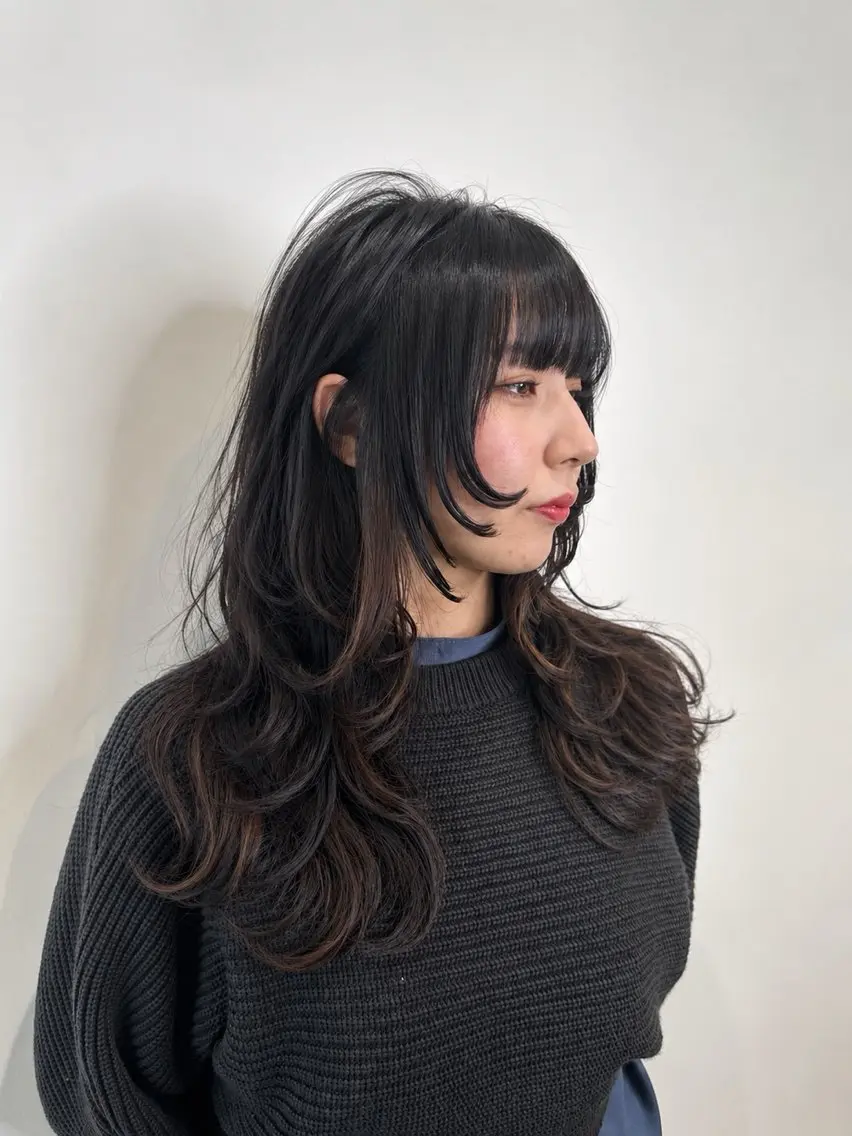 ミディアム ウルフカット カット トリートメント 大阪ウルフカット ハッシュカットのヘアスタイル