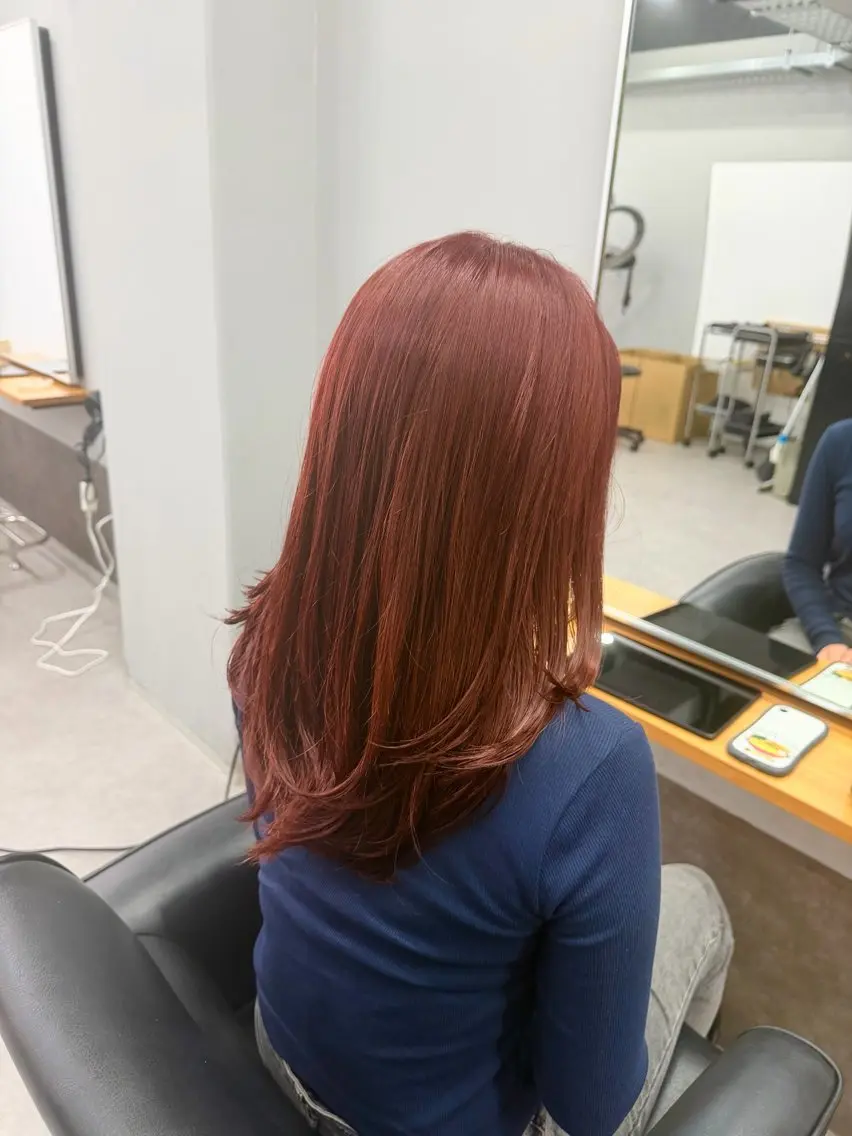 セミロング カット ヘアカラー TAKI/暖色カラー 🍪/レイヤーカットのヘアスタイル