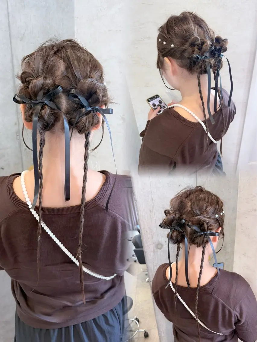 ヘアアレンジ はやしほのか| ヘアセット×カラーのヘアスタイル