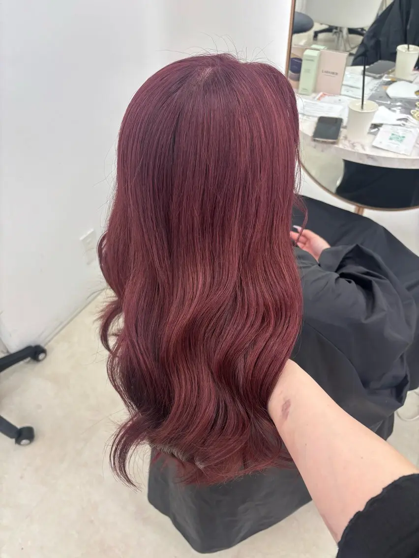 ロング カラー ヘアカラー トリートメント ayano/ ピンク/ラベンダーのヘアスタイル