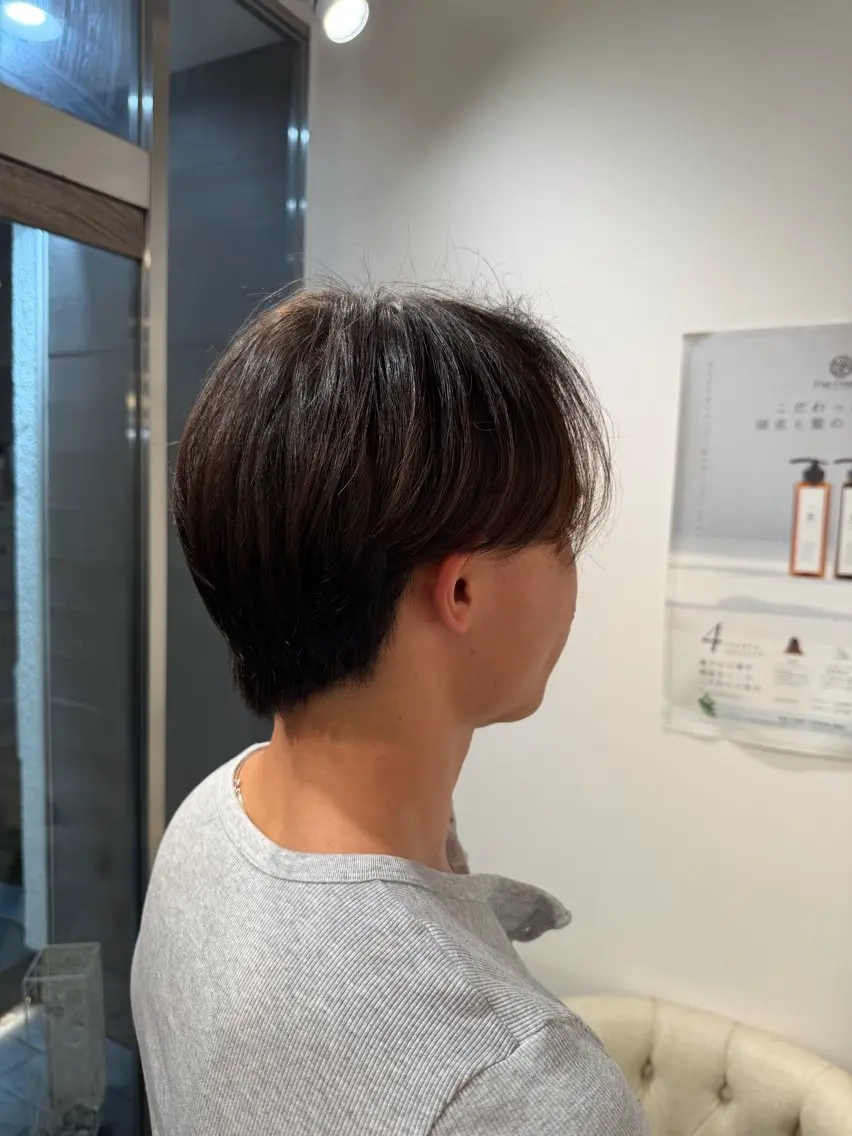 パーマ メンズ カット パーマ 艶髪透明感カラー🩶 ✨Miriのヘアスタイル