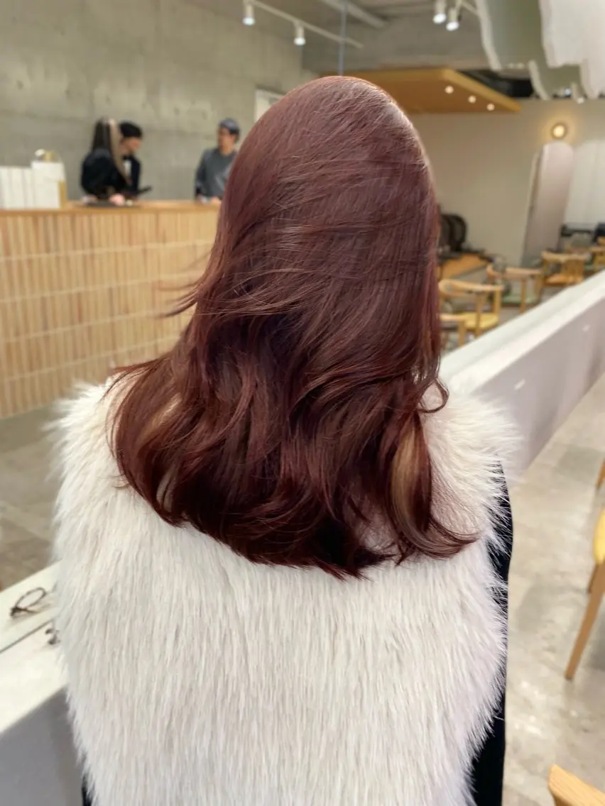 ロング カラー カット ヘアカラー Saki/レイヤー/ 柔らかカラーのヘアスタイル