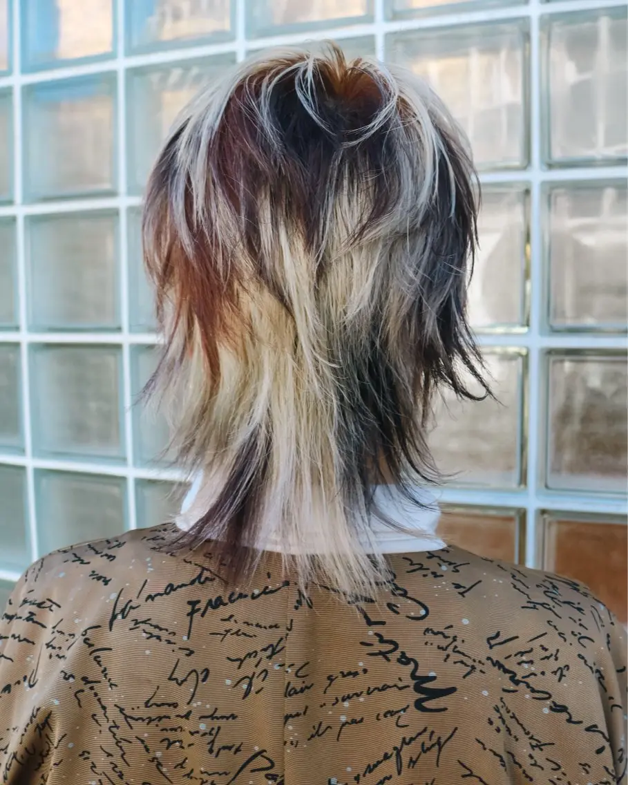 ショート 🐈三毛猫ローライト ・mixカラー🐈のヘアスタイル