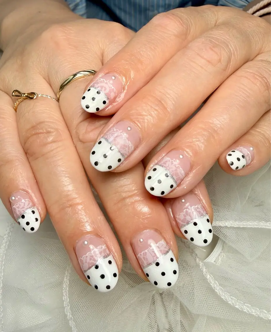 ネイル アートネイル チークネイル ドット フラッシュネイル フラッシュマグ Mai’s nailのネイルデザイン