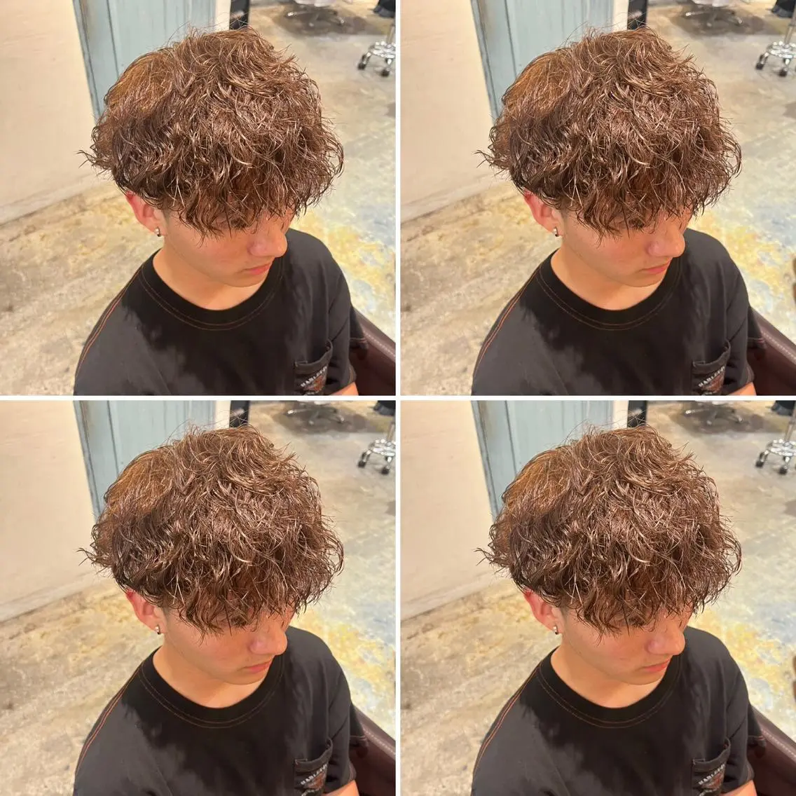 パーマ メンズ カット ヘアカラー パーマ トリートメント ヘアセット メンズパーマ特化 望月謙二郎のヘアスタイル