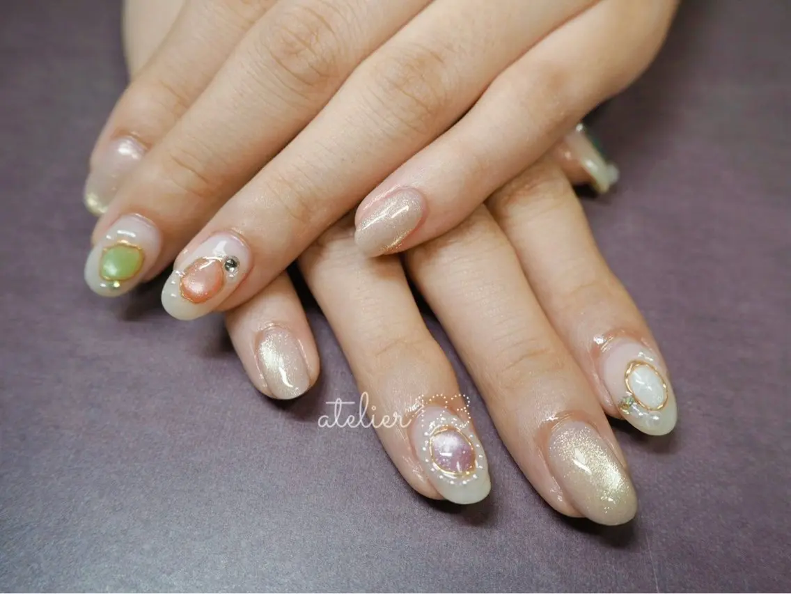 ネイル 持ち込み atelier123 いずみのネイルデザイン