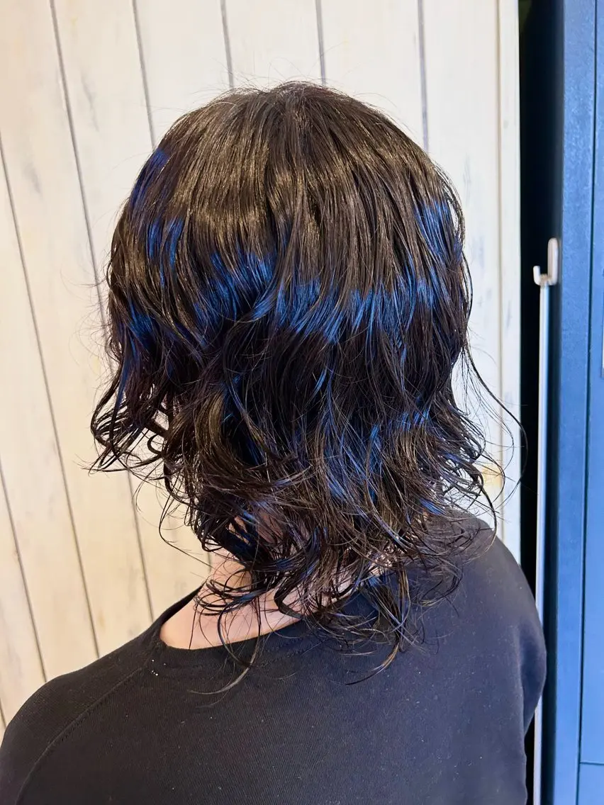 ミディアム カット パーマ トリートメント 高津 千慧のヘアスタイル