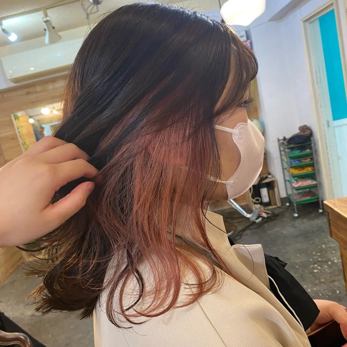 セミロング 完全個室/ケアカラー 🌟misaki🌟のヘアスタイル