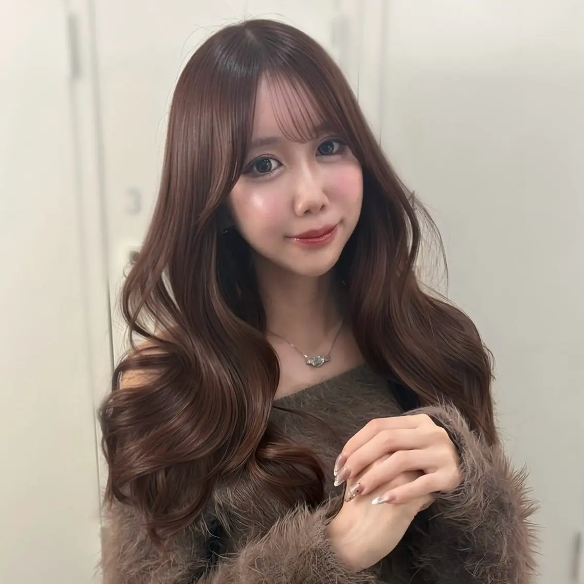 ロング カラー ブラウンカラー マロンブラウン ヘアカラー 新宿🌙 Maoのヘアスタイル