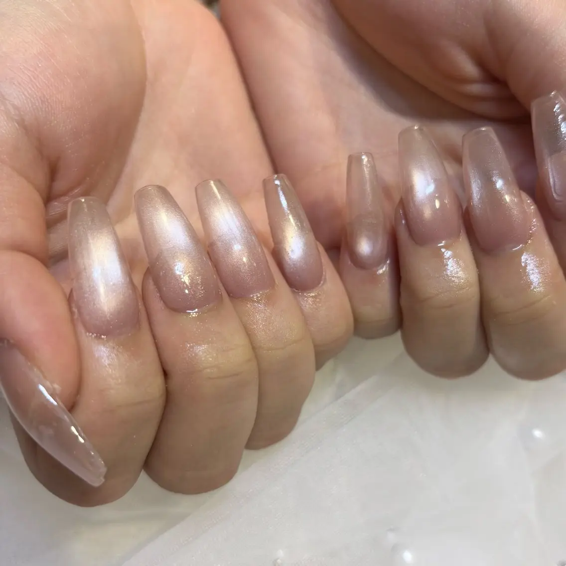 ネイル 長さ出し ワンカラーネイル ネイルチップ AKANE 🧴のネイルデザイン