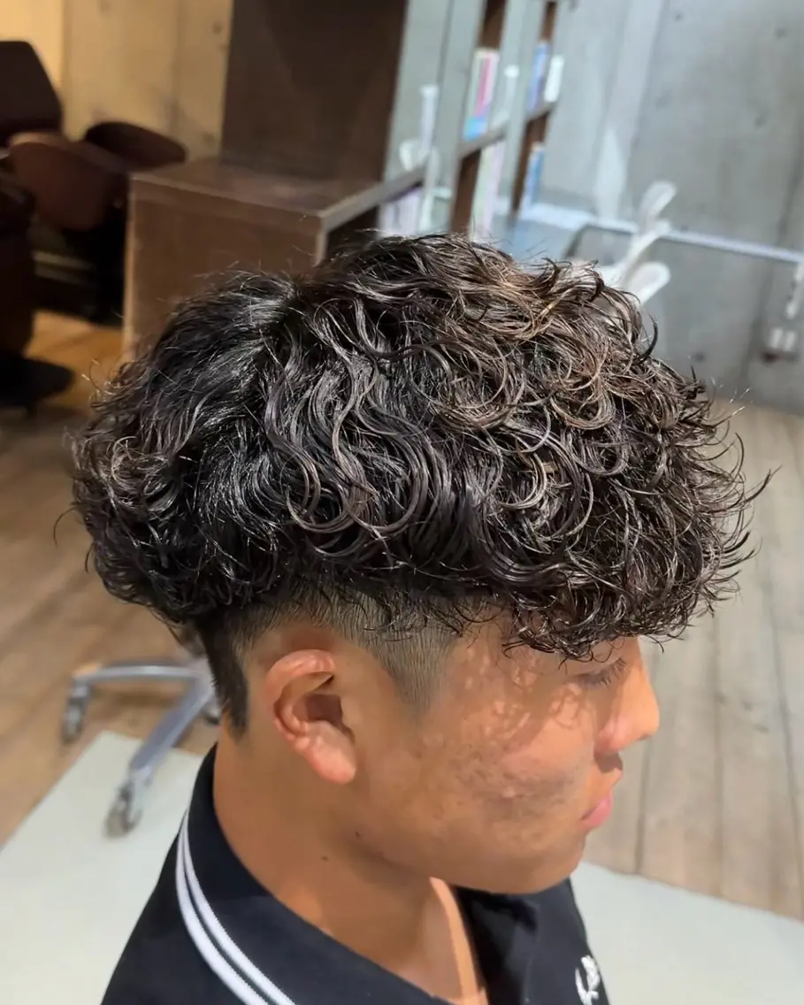パーマ メンズ メンズパーマ 波巻きパーマ スパイラルパーマ fifth原宿/ 今村圭一のヘアスタイル