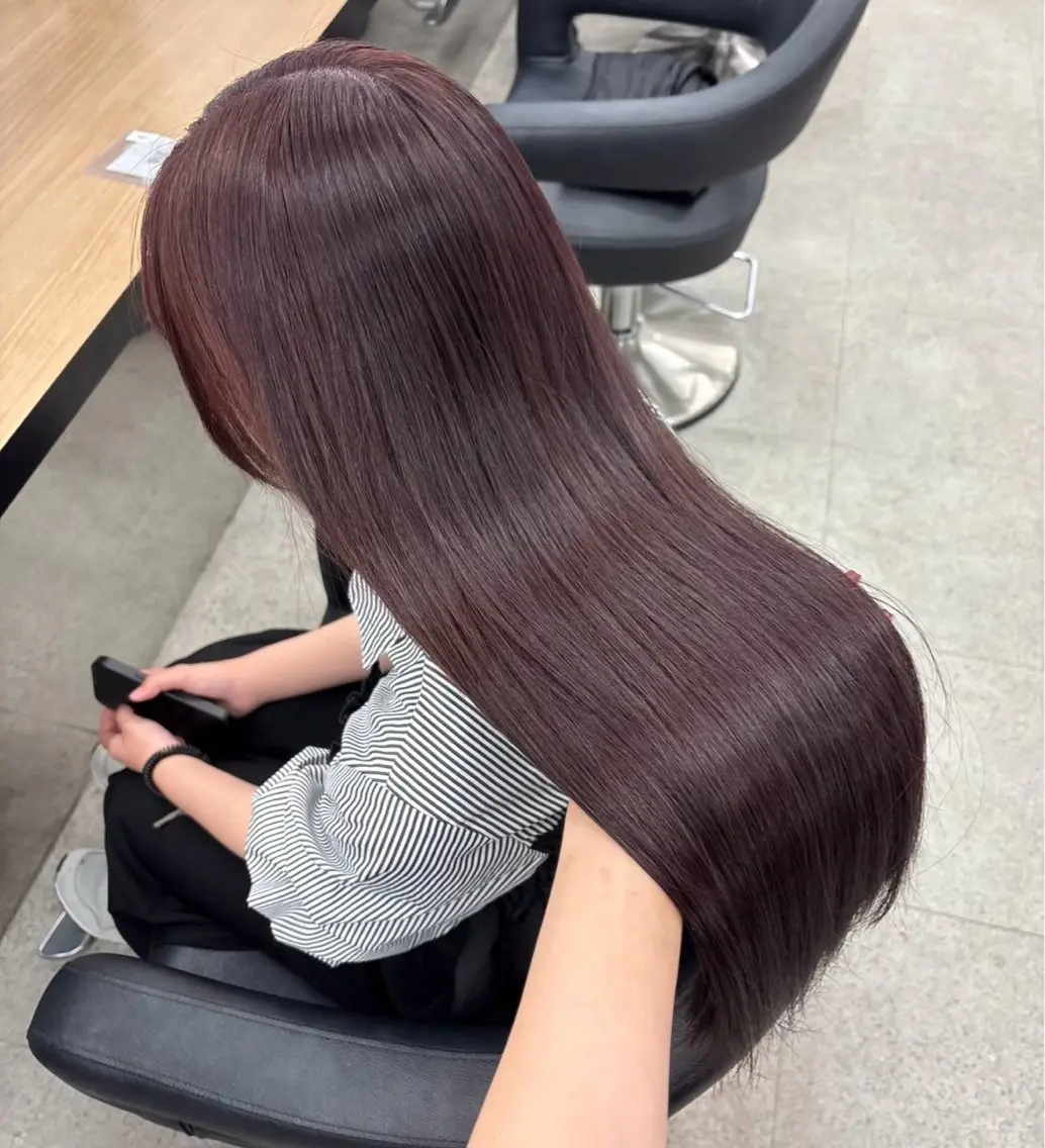 ロング ヘアカラー miku/ラベンダー 透明感カラー🪻❤︎のヘアスタイル