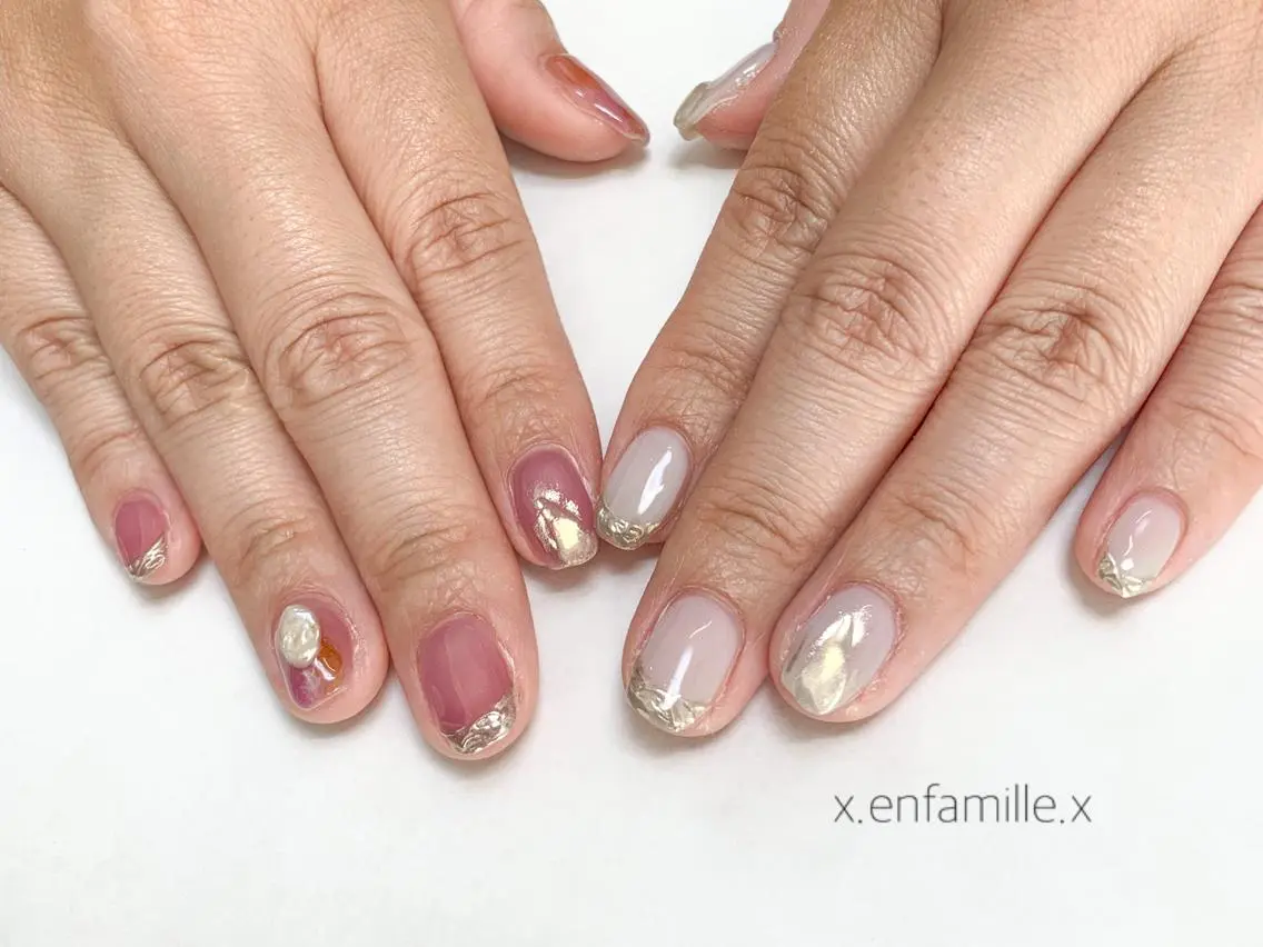 ネイル ハンドネイル nail salon en familleのネイルデザイン