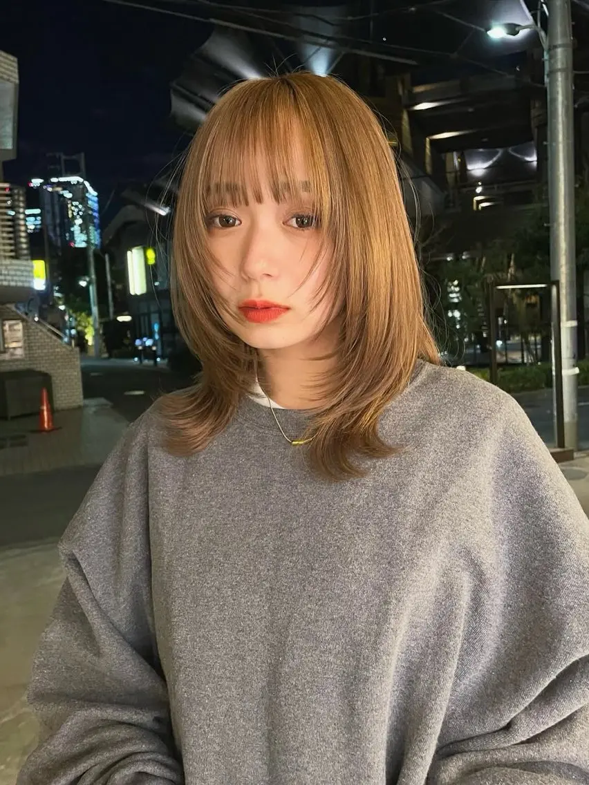 ミディアム 🔥二刀流美容師🔥 渋谷/近澤瑠以✂️のヘアスタイル