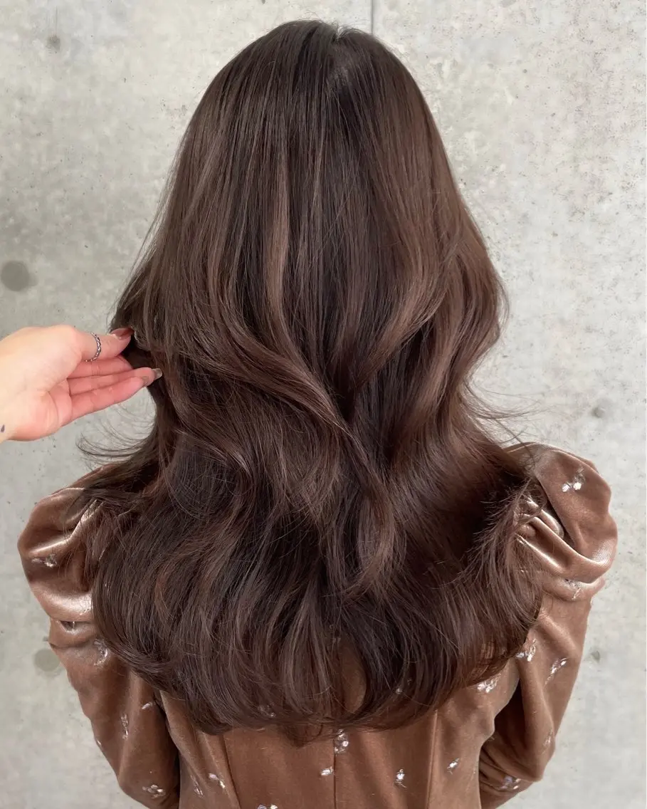 ロング カラー ショコラグレージュ グレージュ The C 海老名 SHUREIのヘアスタイル