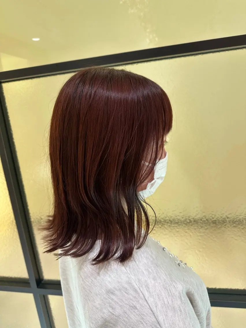 ミディアム カット ヘアカラー AVANCE泉大津店 加茂瑞希のヘアスタイル