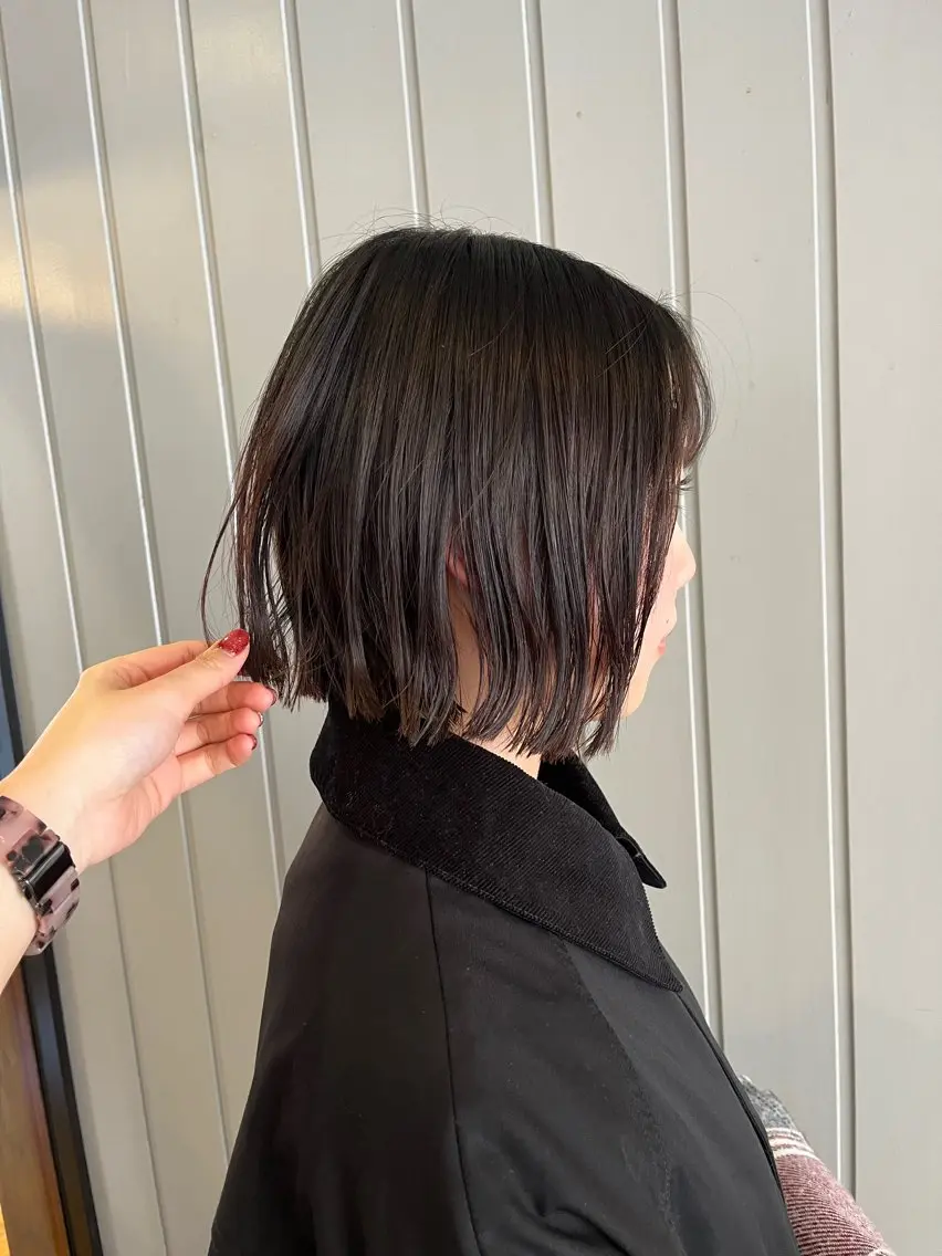 ミディアム ボブ 田中 結月のヘアスタイル