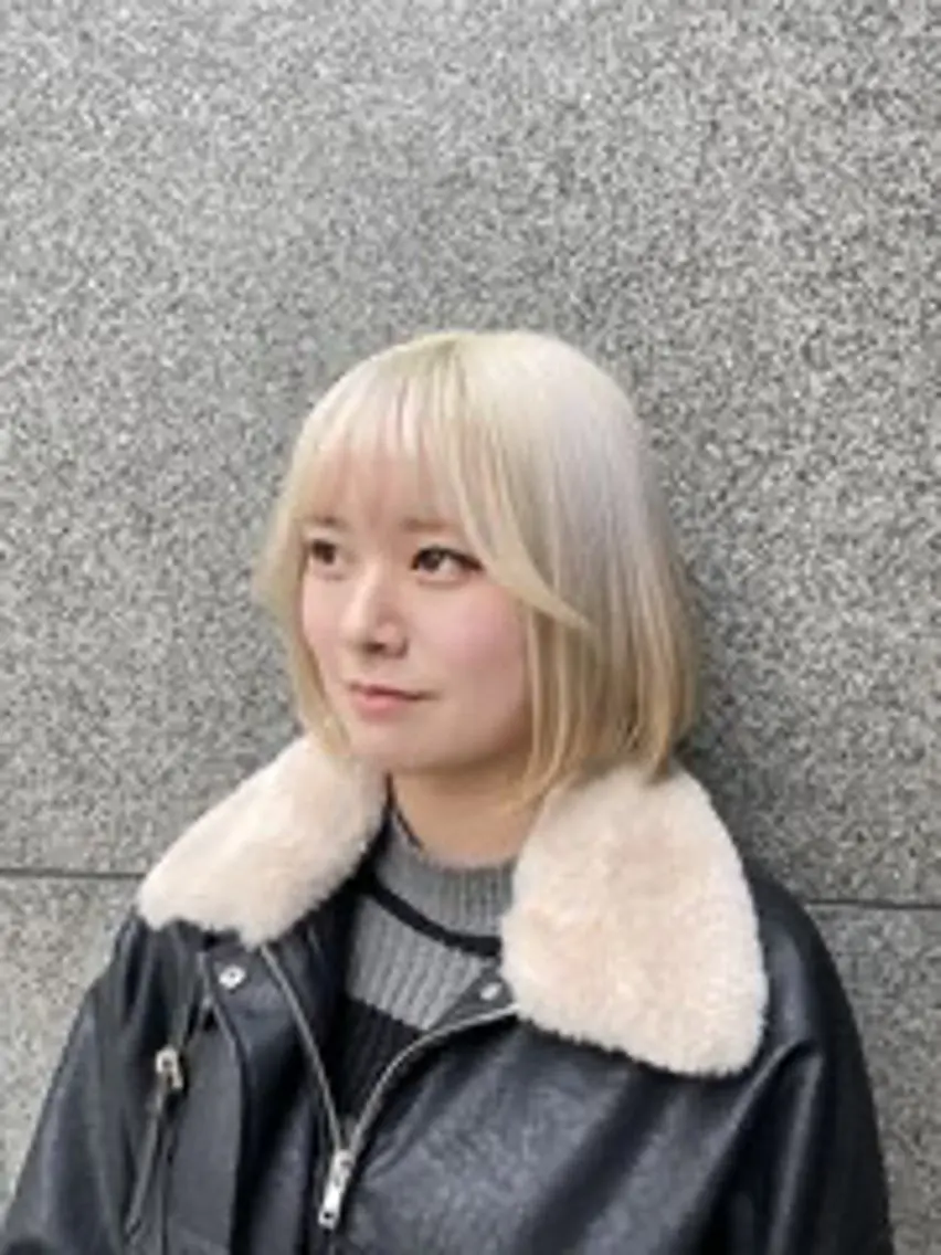ショート カラー ヘアカラー ✨透明感カラー/ ハイトーン/美優のヘアスタイル