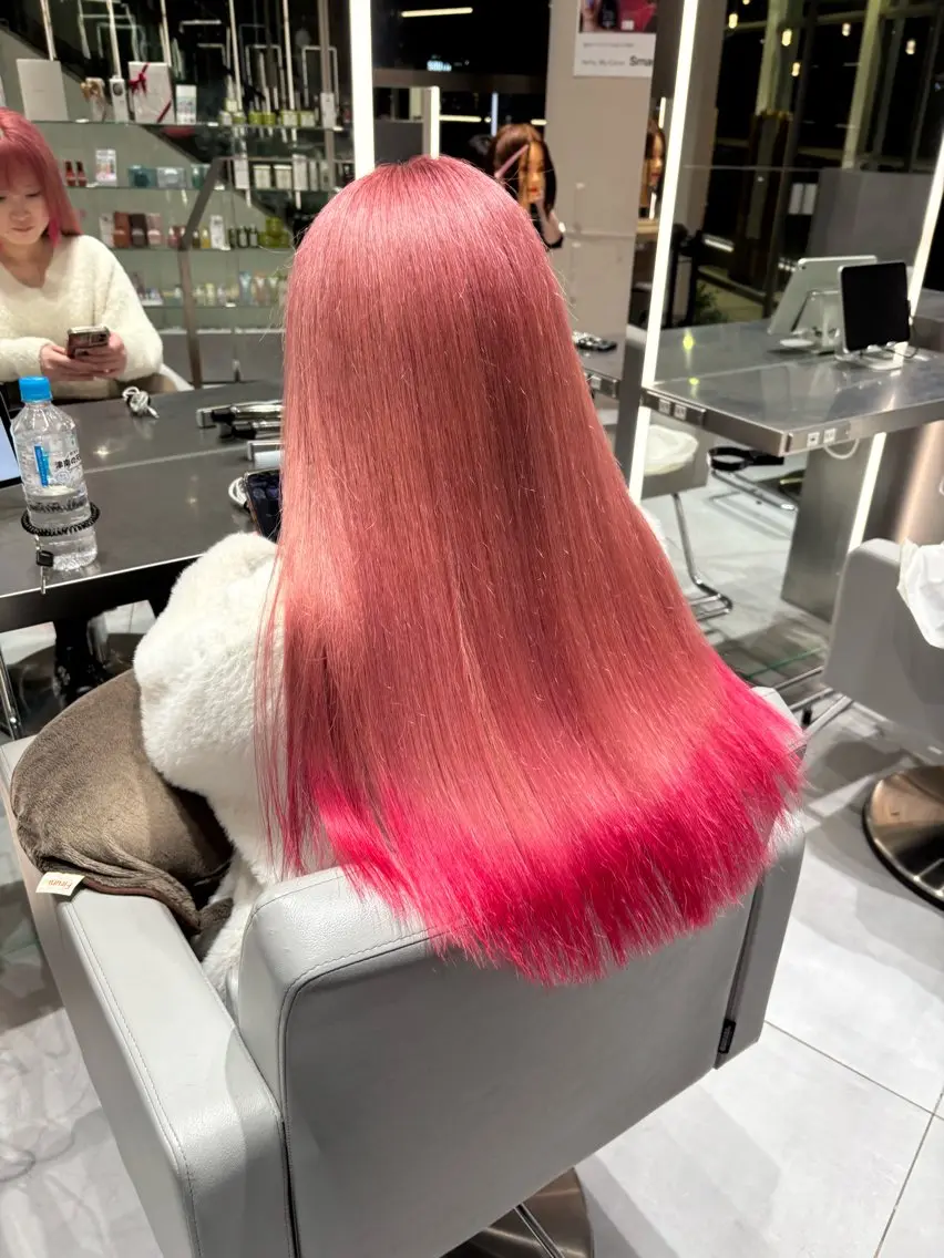 ロング カット ヘアカラー トリートメント 🫧暖色愛され透明感 🍒カラー千優のヘアスタイル
