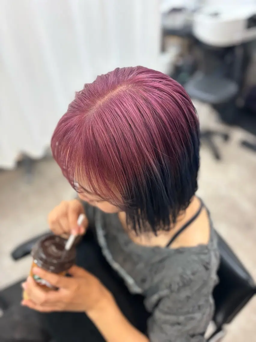 ミディアム カラー 小顔似合わせカット ┊︎*AYANO*のヘアスタイル