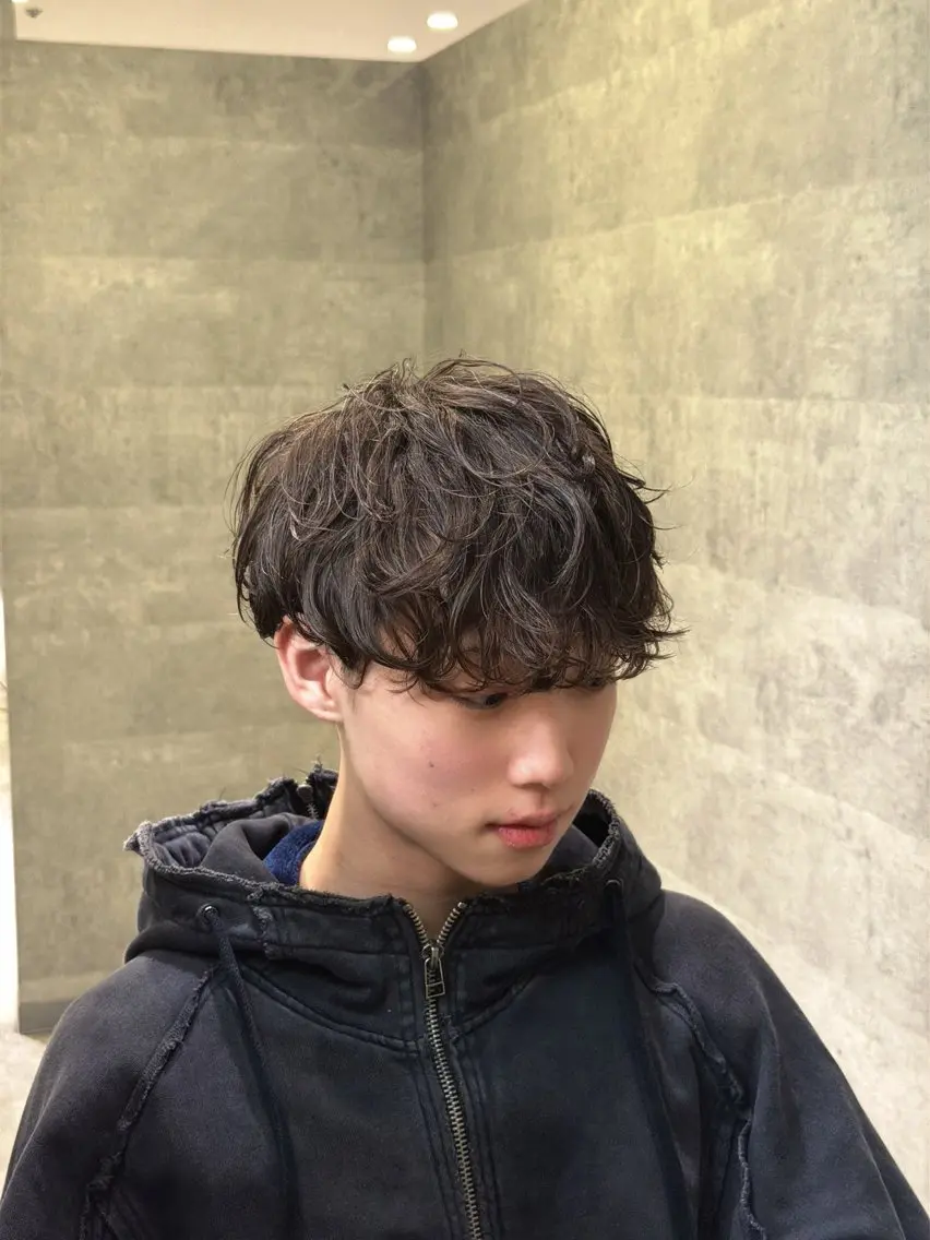 パーマ メンズ メンズパーマ パーマ NOVA天王寺 武元 裕聖のヘアスタイル