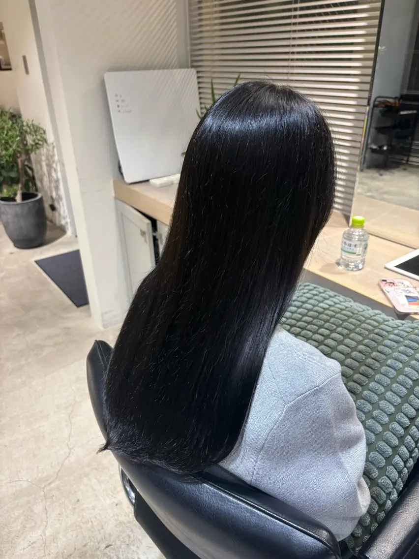 ロング パーマ 縮毛矯正 ストレートパーマ 縮毛矯正 SHEA /縮毛矯正 イソダハルカのヘアスタイル
