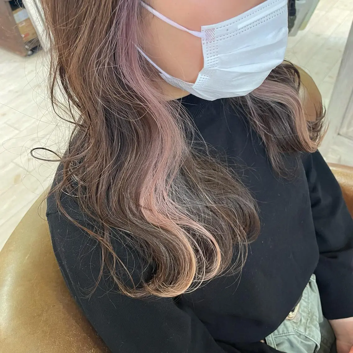 ロング カラー 北川 智海のヘアスタイル