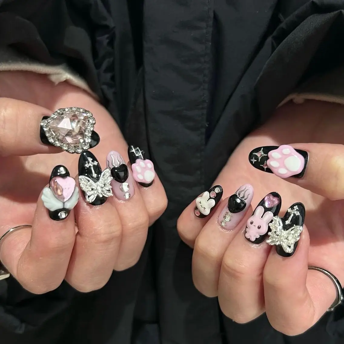 ネイル ハンドネイル パラあり！フィルイン 美フォルムのネイルデザイン