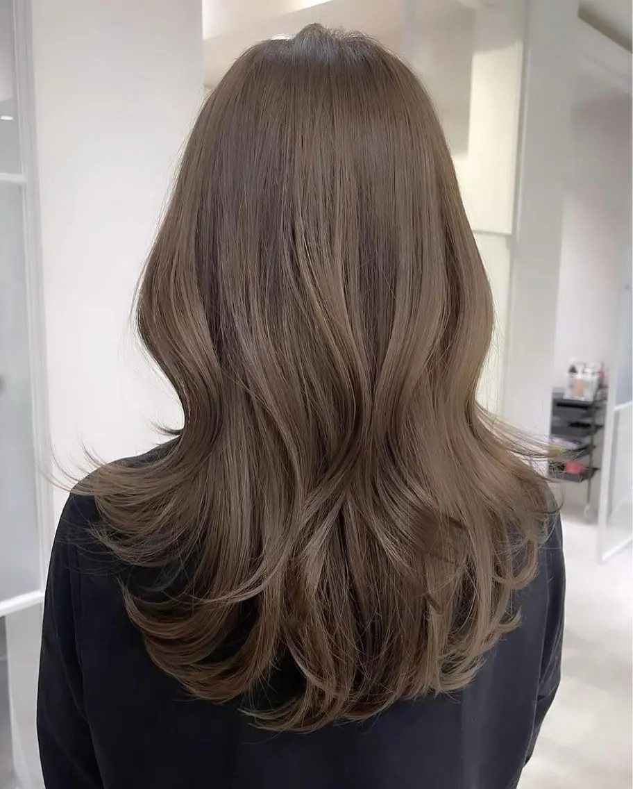 カラー 縮毛矯正 大野 愛代莉のヘアスタイル
