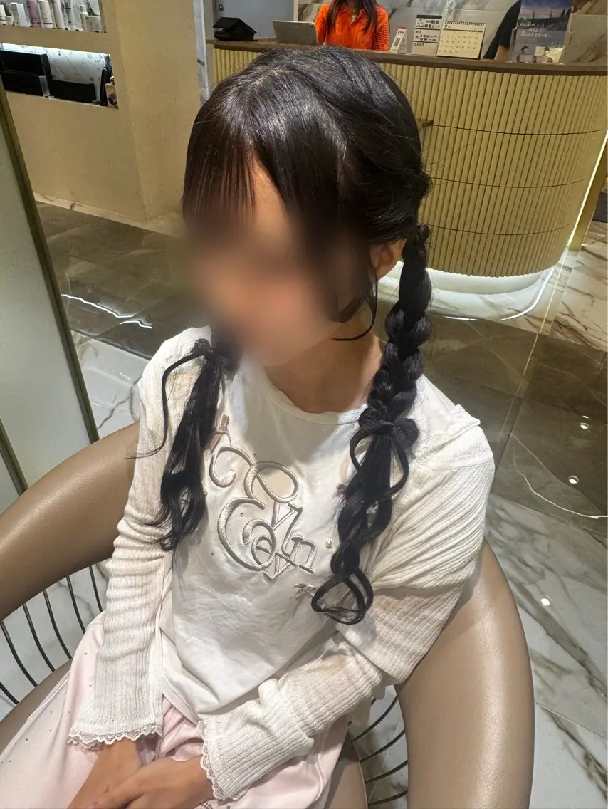 ロング ヘアセット 清楚ギャルの女王👑 めい🩶🩶のヘアスタイル