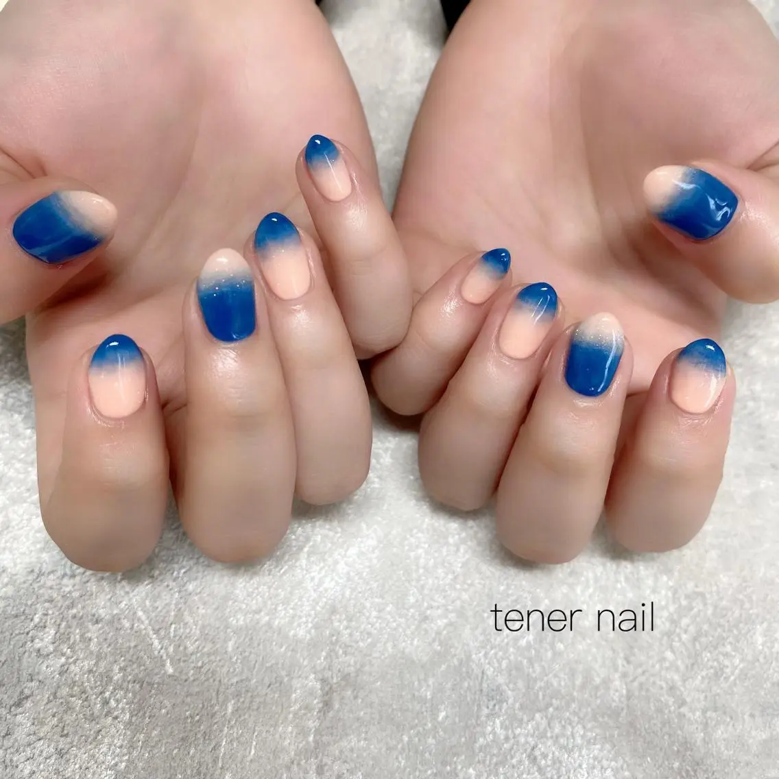 ネイル ネイビー ピンク テネルネイル tener nailのネイルデザイン