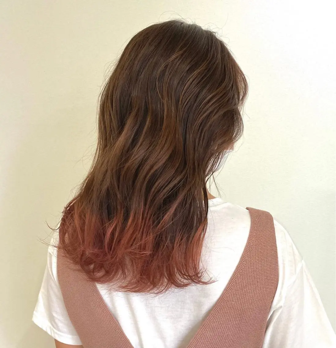 セミロング カラー 馬場 涼平のヘアスタイル
